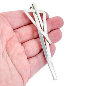 Vintage Mexico Sterling Silver 925 Abstract Shooting Star Brooch Pendant